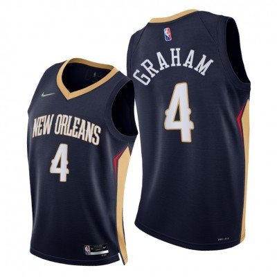 Nike New Orleans Pelicans #4 Devonte Graham Youth 2021-22 75th Diamond Anniversary NBA Jersey Navy